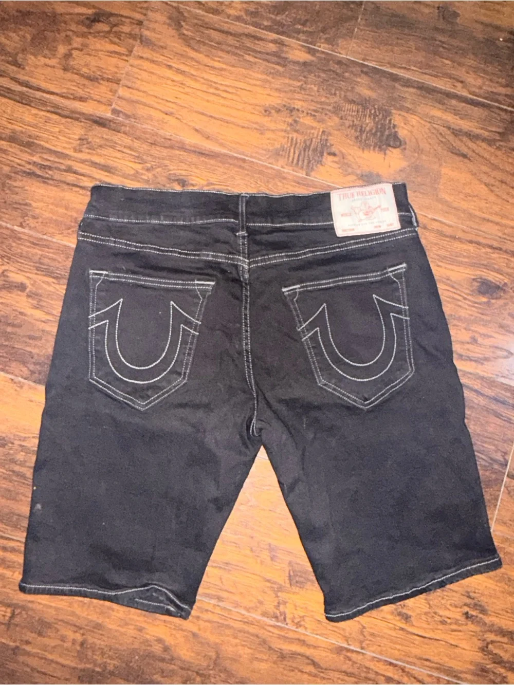 True Religion Black Women's Denim Bermuda Shorts